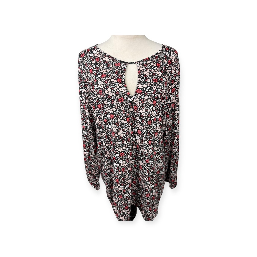 Michael Kors Floral print  keyhole Top size XL